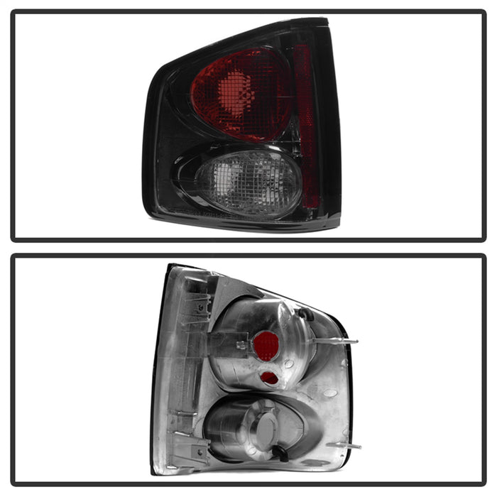 Spyder Auto 5001962 Euro Style Tail Lights; Uses Stock Bulbs; Pair; Smoke; - Truck Part Superstore