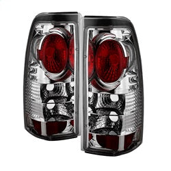 Spyder Auto 5001993 Euro Style Tail Lights; Uses Stock Bulbs; Pair; Chrome; - Truck Part Superstore