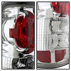 Spyder Auto 5001993 Euro Style Tail Lights; Uses Stock Bulbs; Pair; Chrome; - Truck Part Superstore