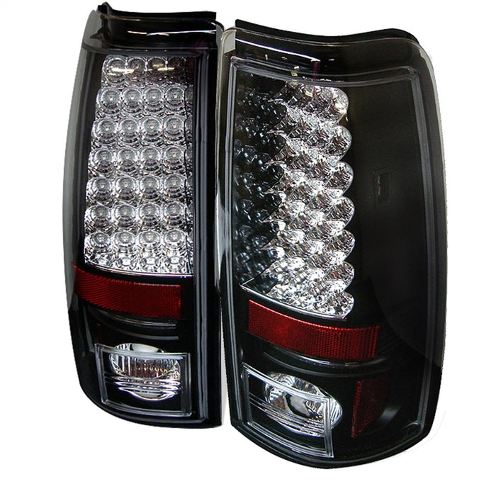 Spyder Auto 5002044 LED Tail Lights; Uses Stock Bulbs; Pair; Black; - Truck Part Superstore