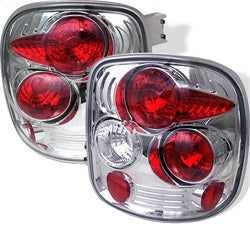 Spyder Auto 5002112 Euro Style Tail Lights; Uses Stock Bulbs; Pair; Chrome; - Truck Part Superstore