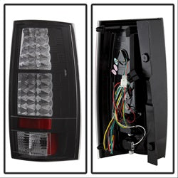 Spyder Auto 5002136 LED Tail Lights; Uses Stock Bulbs; Pair; Black; - Truck Part Superstore