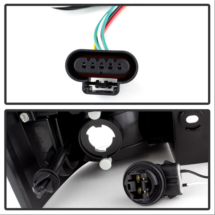 Spyder Auto 5002136 LED Tail Lights; Uses Stock Bulbs; Pair; Black; - Truck Part Superstore