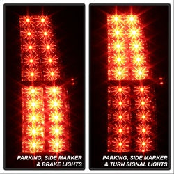 Spyder Auto 5002136 LED Tail Lights; Uses Stock Bulbs; Pair; Black; - Truck Part Superstore