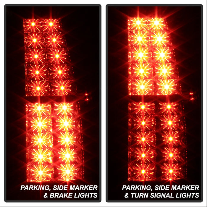 Spyder Auto 5002136 LED Tail Lights; Uses Stock Bulbs; Pair; Black; - Truck Part Superstore