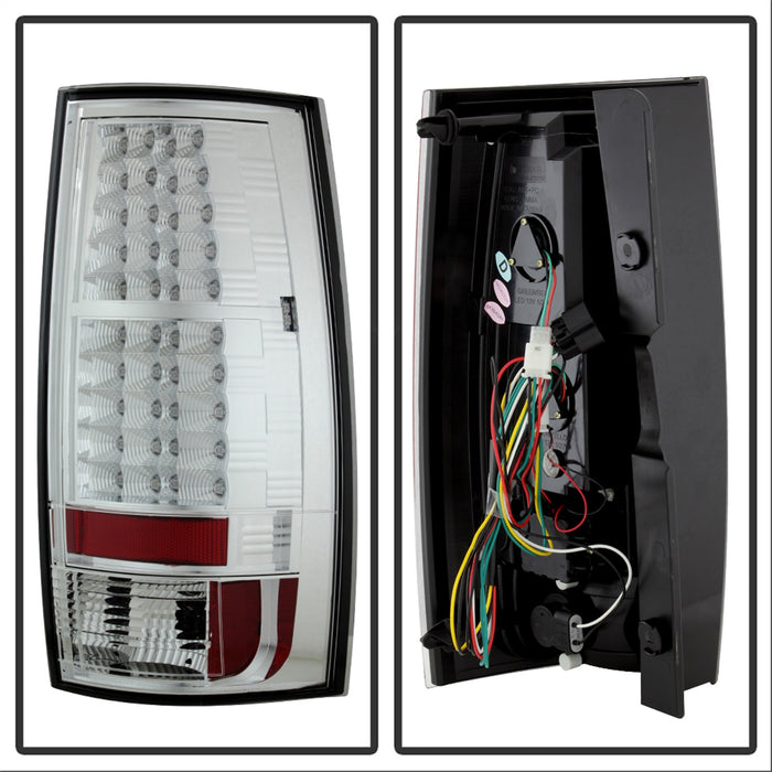 Spyder Auto 5002143 LED Tail Lights; Uses Stock Bulbs; Pair; Chrome; - Truck Part Superstore