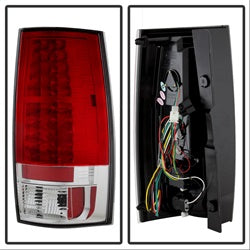 Spyder Auto 5002150 LED Tail Lights; Uses Stock Bulbs; Pair; Red/Clear; - Truck Part Superstore
