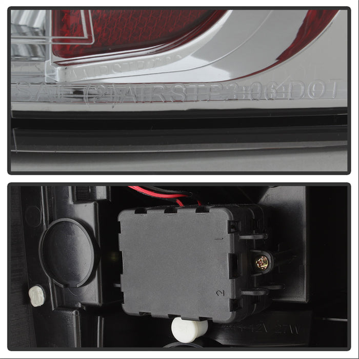 Spyder Auto 5002150 LED Tail Lights; Uses Stock Bulbs; Pair; Red/Clear; - Truck Part Superstore