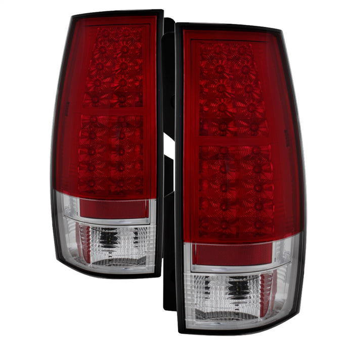 Spyder Auto 5002150 LED Tail Lights; Uses Stock Bulbs; Pair; Red/Clear; - Truck Part Superstore