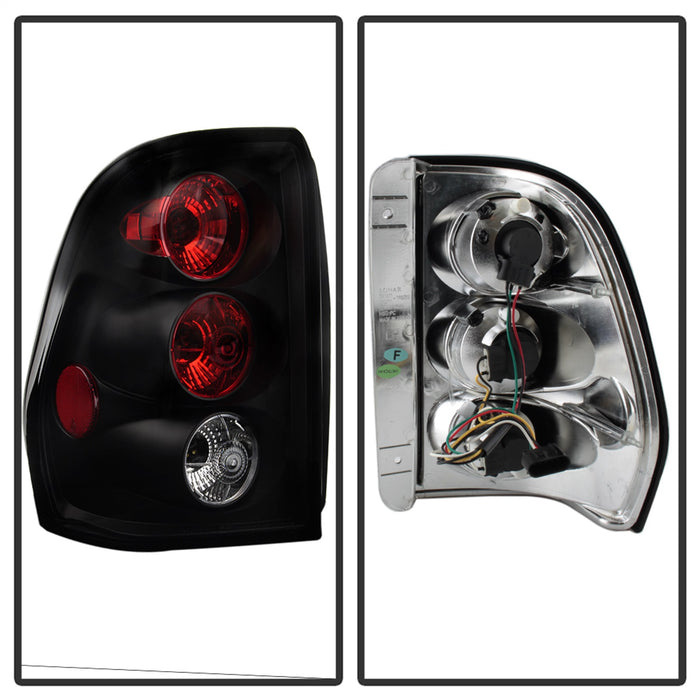 Spyder Auto 5002181 Euro Style Tail Lights; Uses Stock Bulbs; Pair; Black; - Truck Part Superstore