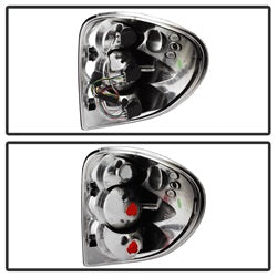 Spyder Auto 5002211 Euro Style Tail Lights; Uses Stock Bulbs; Pair; Black; - Truck Part Superstore