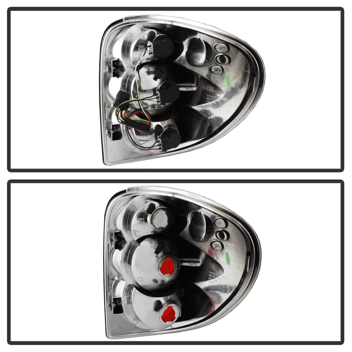 Spyder Auto 5002211 Euro Style Tail Lights; Uses Stock Bulbs; Pair; Black; - Truck Part Superstore