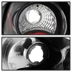 Spyder Auto 5002211 Euro Style Tail Lights; Uses Stock Bulbs; Pair; Black; - Truck Part Superstore