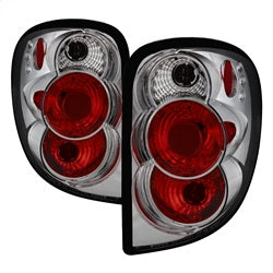 Spyder Auto 5002228 Euro Style Tail Lights; Uses Stock Bulbs; Pair; Chrome; - Truck Part Superstore