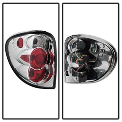 Spyder Auto 5002228 Euro Style Tail Lights; Uses Stock Bulbs; Pair; Chrome; - Truck Part Superstore