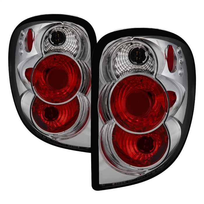 Spyder Auto 5002228 Euro Style Tail Lights; Uses Stock Bulbs; Pair; Chrome; - Truck Part Superstore
