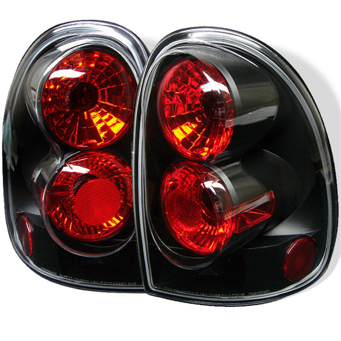 Spyder Auto 5002235 Euro Style Tail Lights; Uses Stock Bulbs; Pair; Black; - Truck Part Superstore