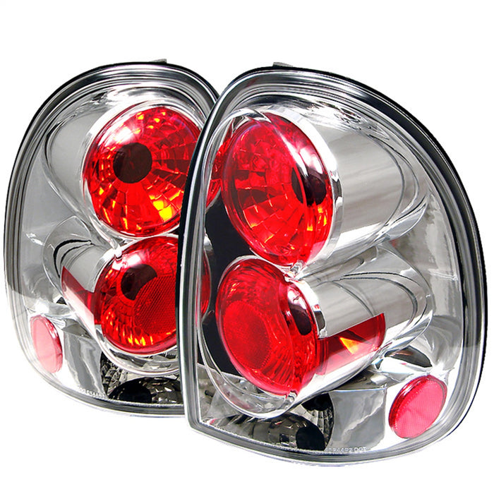 Spyder Auto 5002242 Euro Style Tail Lights; Uses Stock Bulbs; Pair; Chrome; - Truck Part Superstore