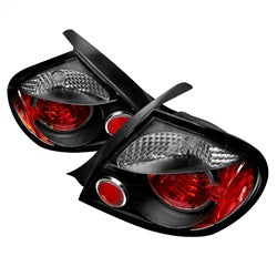 Spyder Auto 5002457 Euro Style Tail Lights; Uses Stock Bulbs; Pair; Black; - Truck Part Superstore