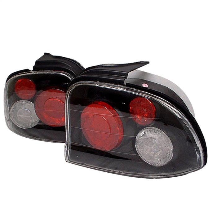 Spyder Auto 5002488 Euro Style Tail Lights; Uses Stock Bulbs; Pair; Black; - Truck Part Superstore