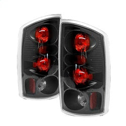 Spyder Auto 5002525 Euro Style Tail Lights; Uses Stock Bulbs; Pair; Black; - Truck Part Superstore
