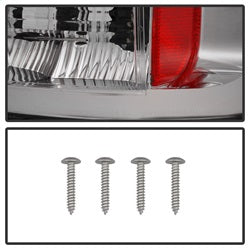 Spyder Auto 5002563 LED Tail Lights; Uses Stock Bulbs; 22 LED; Pair; Chrome; - Truck Part Superstore