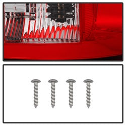 Spyder Auto 5002570 LED Tail Lights; Uses Stock Bulbs; Pair; Red/Clear; - Truck Part Superstore
