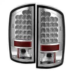 Spyder Auto 5002624 LED Tail Lights; Uses Stock Bulbs; Pair; Chrome; - Truck Part Superstore