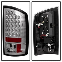 Spyder Auto 5002624 LED Tail Lights; Uses Stock Bulbs; Pair; Chrome; - Truck Part Superstore