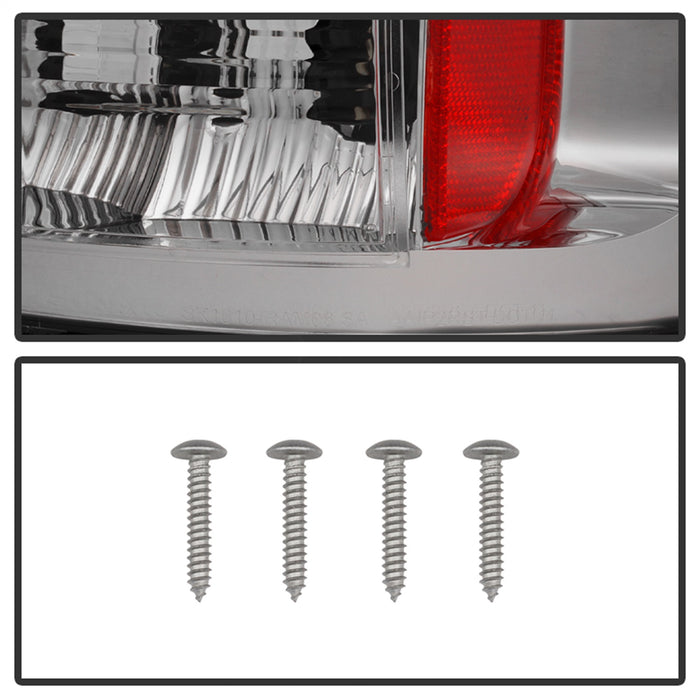 Spyder Auto 5002624 LED Tail Lights; Uses Stock Bulbs; Pair; Chrome; - Truck Part Superstore