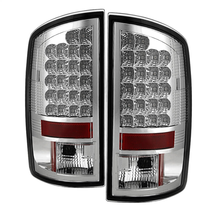 Spyder Auto 5002624 LED Tail Lights; Uses Stock Bulbs; Pair; Chrome; - Truck Part Superstore