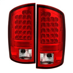 Spyder Auto 5002631 LED Tail Lights; Uses Stock Bulbs; Pair; Red/Clear; - Truck Part Superstore