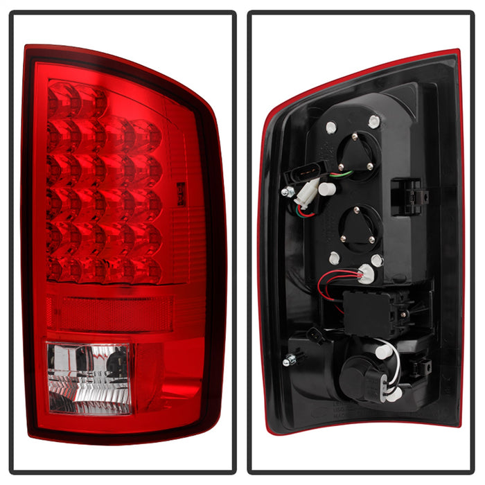 Spyder Auto 5002631 LED Tail Lights; Uses Stock Bulbs; Pair; Red/Clear; - Truck Part Superstore