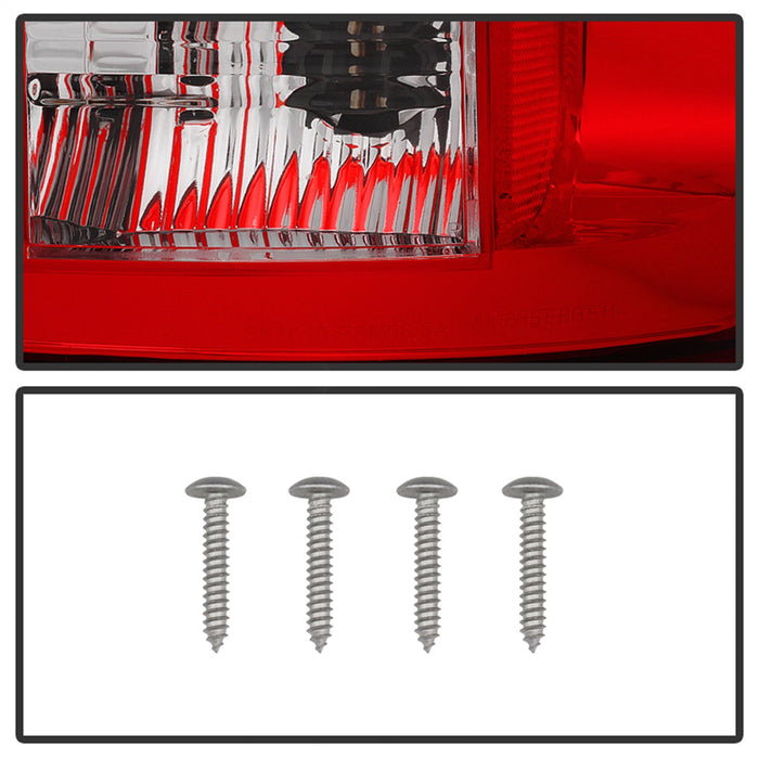 Spyder Auto 5002631 LED Tail Lights; Uses Stock Bulbs; Pair; Red/Clear; - Truck Part Superstore