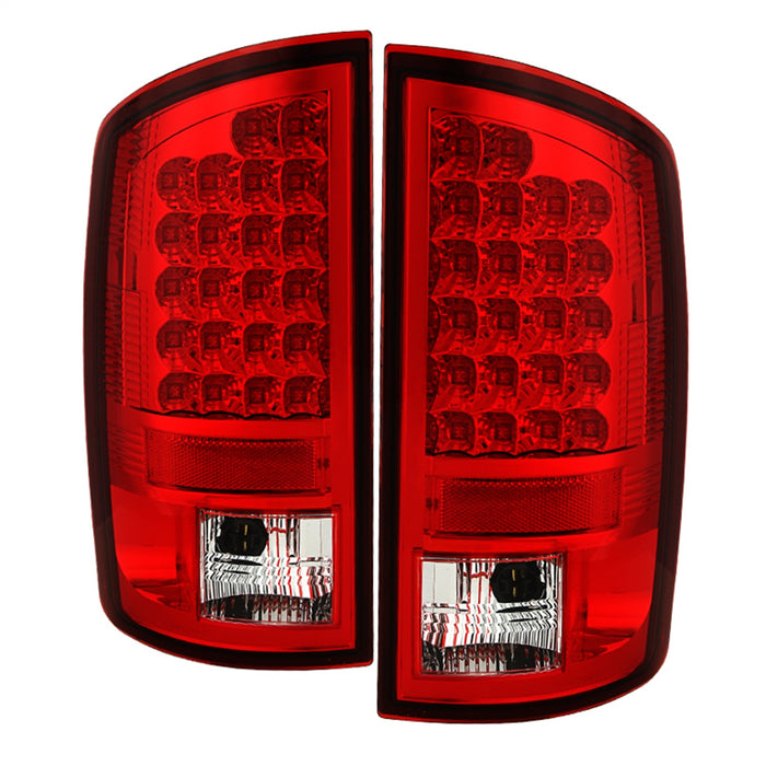Spyder Auto 5002631 LED Tail Lights; Uses Stock Bulbs; Pair; Red/Clear; - Truck Part Superstore