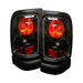 Spyder Auto 5002662 Euro Style Tail Lights; Uses Stock Bulbs; w/Amber Lens; Pair; Black; - Truck Part Superstore