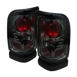 Spyder Auto 5002730 Euro Style Tail Lights; Uses Stock Bulbs; w/Amber Lens; Pair; Smoke; - Truck Part Superstore