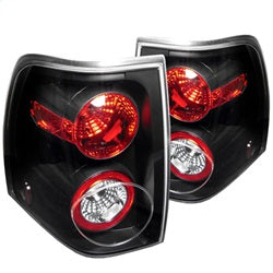 Spyder Auto 5002792 Euro Style Tail Lights; Uses Stock Bulbs; Pair; Black; - Truck Part Superstore
