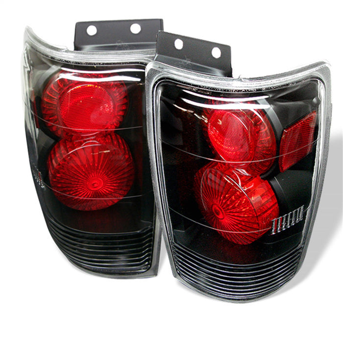 Spyder Auto 5002822 Euro Style Tail Lights; Uses Stock Bulbs; Pair; Black; - Truck Part Superstore