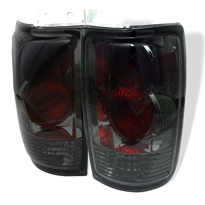 Spyder Auto 5002907 Euro Style Tail Lights; Uses Stock Bulbs; Pair; Smoke; - Truck Part Superstore
