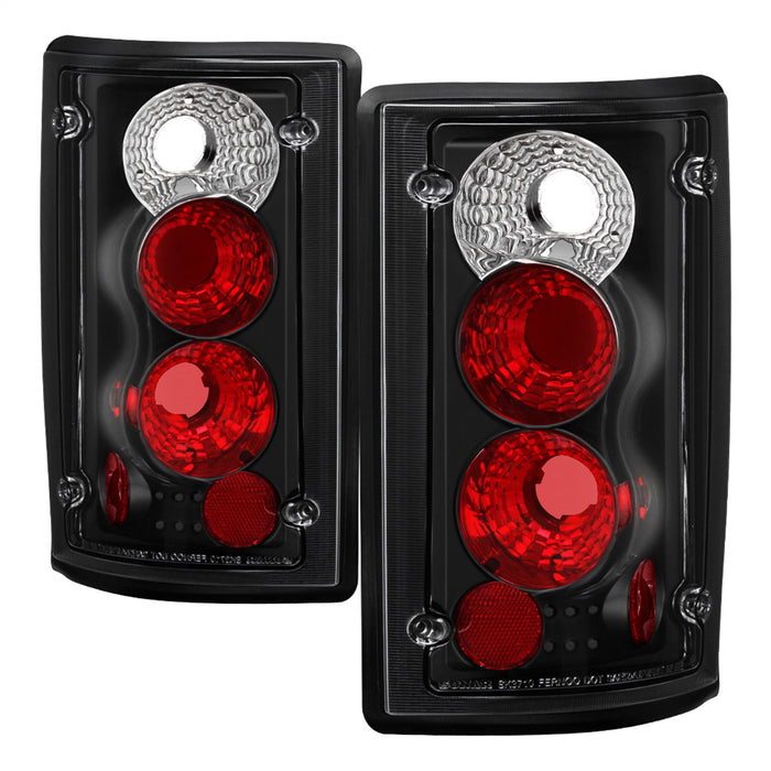 Spyder Auto 5002914 Euro Style Tail Lights; Uses Stock Bulbs; Pair; Black; - Truck Part Superstore