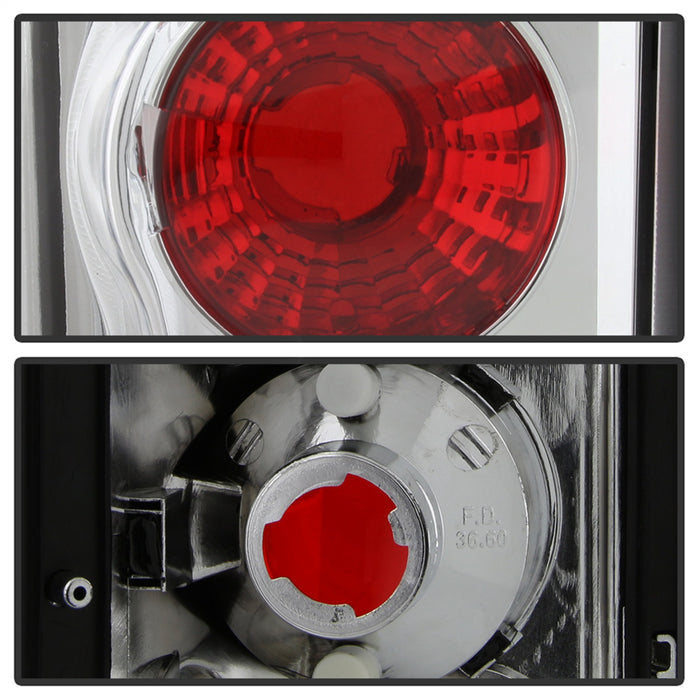 Spyder Auto 5002921 Euro Style Tail Lights; Uses Stock Bulbs; Pair; Chrome; - Truck Part Superstore