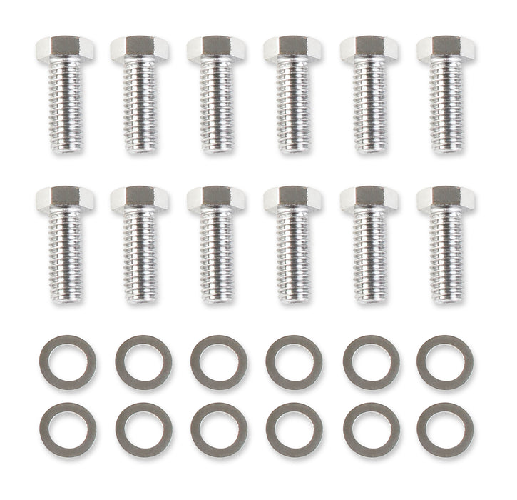 Mr Gasket 5002 Intake Bolt Kit; Hex Head; 3/8 in.-16 x 1 in.; w/Washers; 12 pc.; - Truck Part Superstore