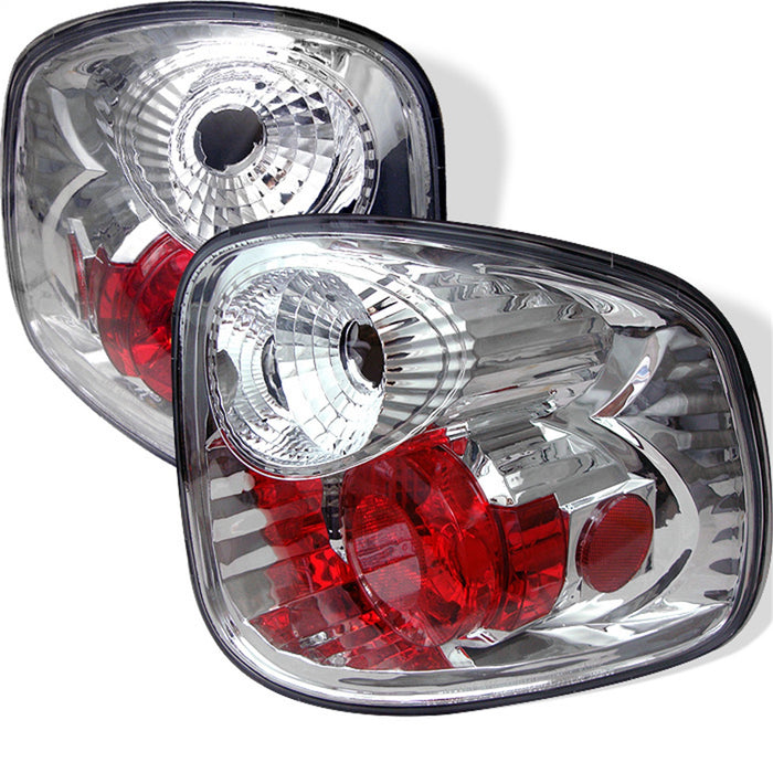 Spyder Auto 5003164 Euro Style Tail Lights; Uses Stock Bulbs; Pair; Chrome; - Truck Part Superstore