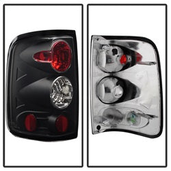 Spyder Auto 5003195 Euro Style Tail Lights; Uses Stock Bulbs; Pair; Black; - Truck Part Superstore
