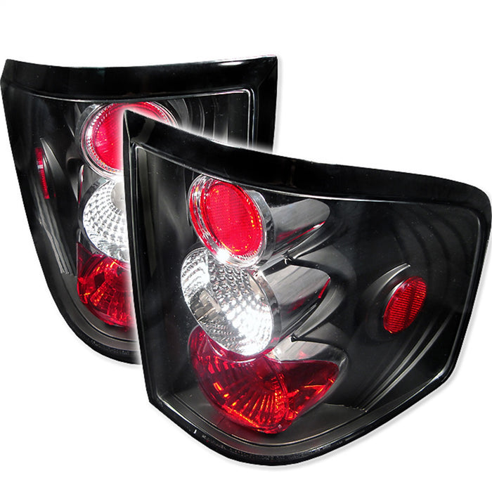 Spyder Auto 5003225 Euro Style Tail Lights; Uses Stock Bulbs; Pair; Black; - Truck Part Superstore