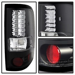 Spyder Auto 5003249 LED Tail Lights; Uses Stock Bulbs; Pair; Black; - Truck Part Superstore
