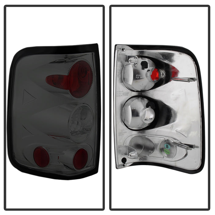 Spyder Auto 5003294 Euro Style Tail Lights; Uses Stock Bulbs; Pair; Smoke; - Truck Part Superstore