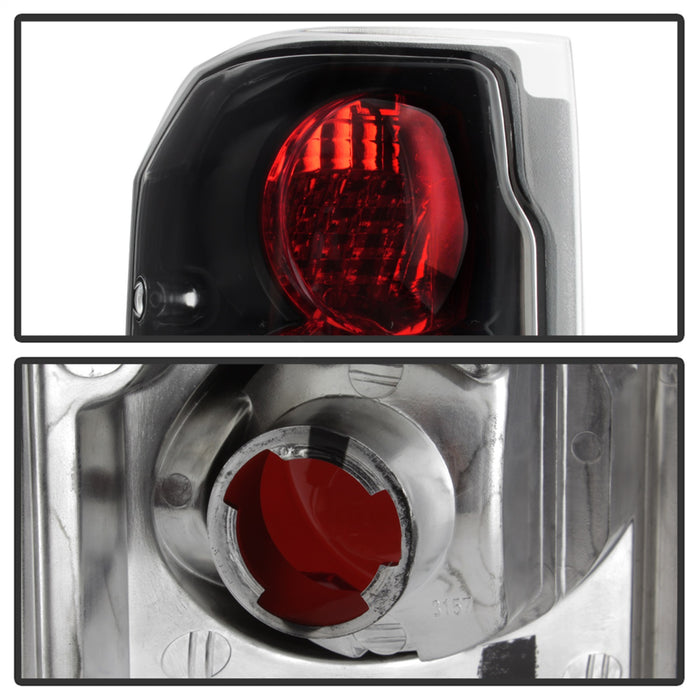 Spyder Auto 5003300 Euro Style Tail Lights; Uses Stock Bulbs; Pair; Black; - Truck Part Superstore