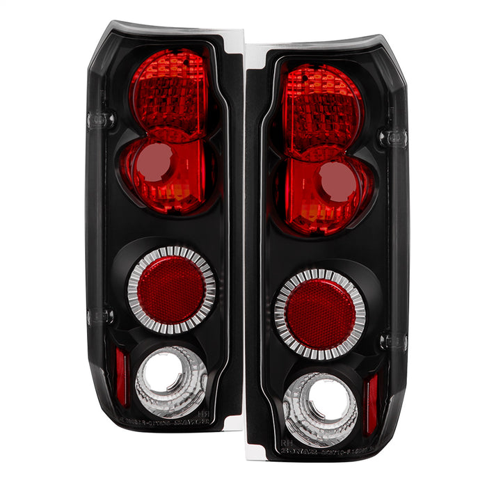 Spyder Auto 5003300 Euro Style Tail Lights; Uses Stock Bulbs; Pair; Black; - Truck Part Superstore
